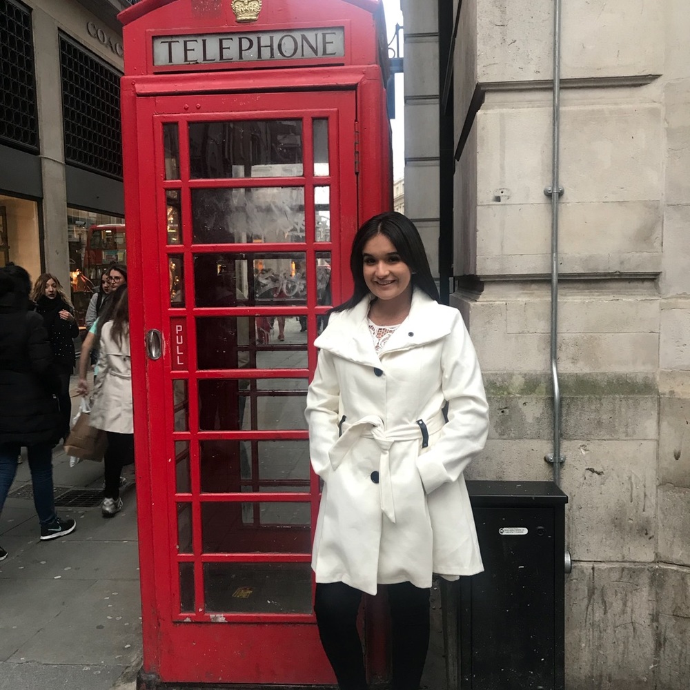 white trench coat